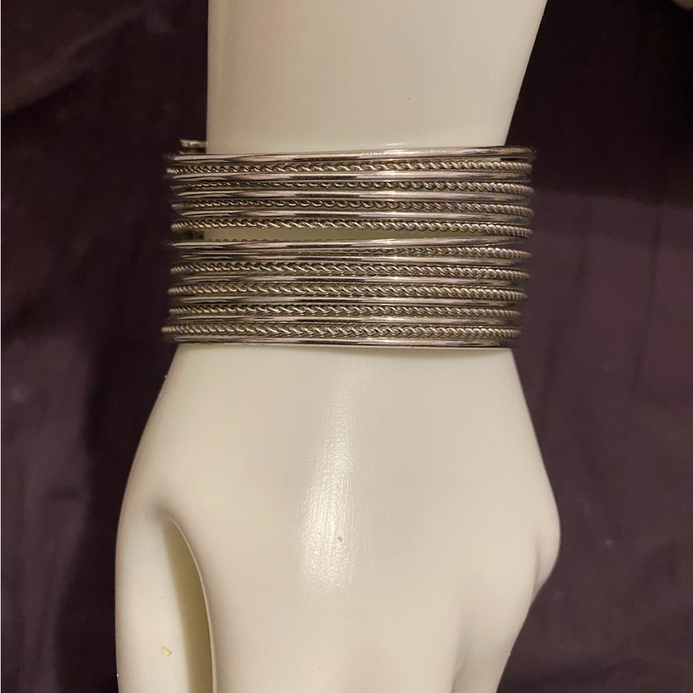 Parl Lane Elegant  Silver Bangle Set